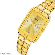HMTR GP GOLDEN DAY AND DATE ANALOG WATCH FOR MEN AND BOYS