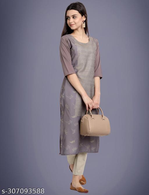 Beautiful American Crepe Printed Kurti For Beautiful  Women