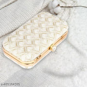 Sky Wing Handicraft Beautiful Sling Box womens Clutch Bag Purse For Bridal, Casual, Party, Wedding