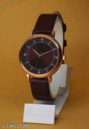 DHARA TIME  Branded Best Quality Ethnic Embossed Designer Shine Round Dial with Slim Fit Alluring Leather Belt Women Analog Watches for Girls