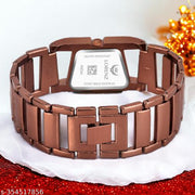 Lorenz Brown Dial Brown Chain Bracelet Watch for Women | Watch for Girls- AS-122A