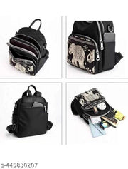 HMZ-STORE  Ethnic Style Waterproof Oxford Backpack Ladies Fashion Travel Canvas Bag Large Capacity Nylon Student School Bag Laptop Bag, Girls Printing School Backpack