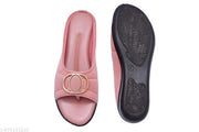 New Shamama women flat sandal and  girl fashionable stylish flip flops peach