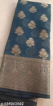 Morpich Fashion Organza  Silk Saree