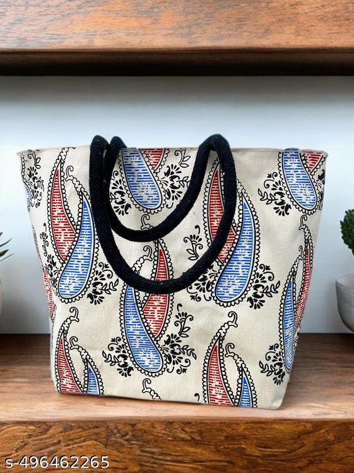 Kerala Leaf Elegance – Stylish & Functional Tote Bag"
