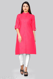 COLLR PLAIN KURTI