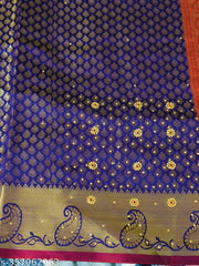 Brocade stone silk sarees