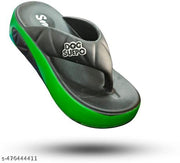 614-BLACK-GREEN PLATFORMS SANDAL FOR WOMEN