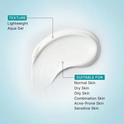 Pilgrim 1% Hyaluronic Acid Sunscreen Gel | Sunscreen SPF 50 +++ for men and women with Korean White Lotus | Broad spectrum, Non-greasy, No white cast & Prevents Tanning | All skin types |