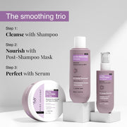 Bare Anatomy Ultra Smoothing Hair Serum For Dry & Frizzy Hair | Restores Smoothness & Texture | Powered By Carbohydrate Complex & Niacinamide | For Women & Men | SLS & Paraben Free | Vegan |