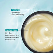 Pilgrim Korean Oil free Gel Moisturizer for oily skin with Hyaluronic Acid & Willow Bark Extracts | Moisturiser for face | Suitable for Oily & Acne-Prone Skin| Men & Women | Korean Skin Care | 50g