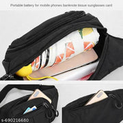 Waist Bag fanny pack bum bag travel passport holder chest bag phone money holder Waist Bag fanny pack bum bag travel passport holder chest bag phone money holder (Black)
