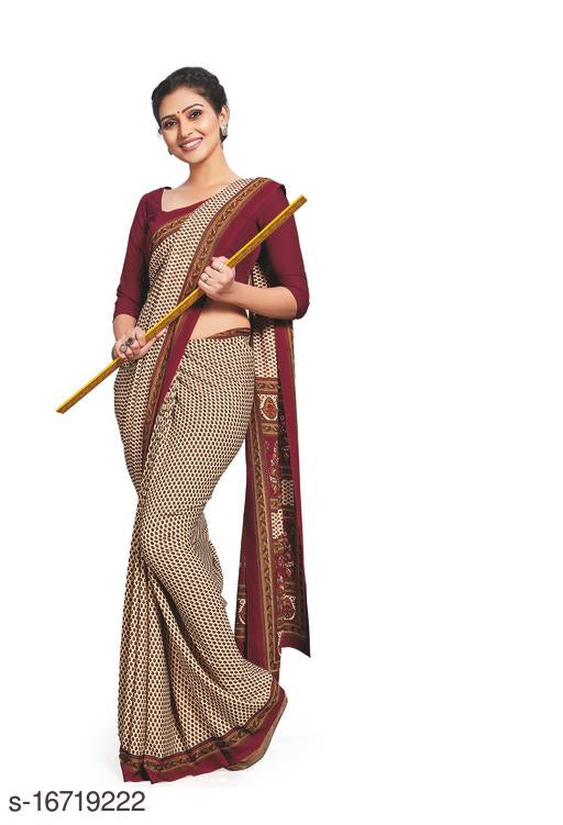 Desigenr Printed Crepe Saree For Woman