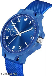 Branded Analog Dial Pu Belt Unisex Boy's & Men's Watch