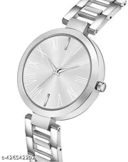 New Fancy Solid Dial Attractive Metal Chain  Analog Watch for Women