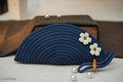Ariya Decor Clutches Purse For Women Handmade Handbag For Women Bag For Casual And Party Wear Look, Beautifull Flower Look - (Blue)