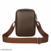 Designer Black Synthetic Leather Crossbody Bags for Mens Office Bag Stylish Sling Bag for Men Side Bags New Messenger Bags Travelling and Marketing Use Latest said Bag