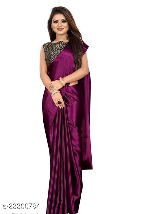 PRICE DROP SATIN SILK SAREE WITH JAAL PATTERNJACQUARD BLOUSE