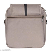 LOREM Grey Stylish PVC Coated Matty Fabric Cross Body Sling Bag For Men SL10