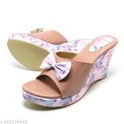 Wedges Casual Floral Heel For Women Block Heel Sandal For Women,casual Heel,Heels Slipper,Footwear,Chappal,Girls Heels