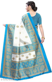 Fancy Women's Mysore Art Silk Printed Sarees.