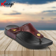 Keneye Fashion Thick Sole Solid Colour Slip On Outdoor Casual Sanda