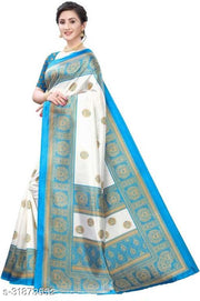 Fancy Women's Mysore Art Silk Printed Sarees.