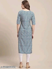 Polyster/Crepe fabric-2024 LATEST DESIGN PRINTED KURTIS FOR WOMEN