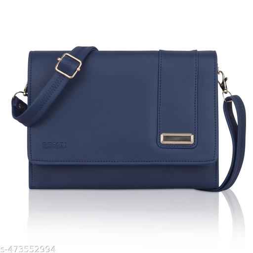 RESHU 6 card slot premium PU leather with heart batch fitting  zipper hand purse for women