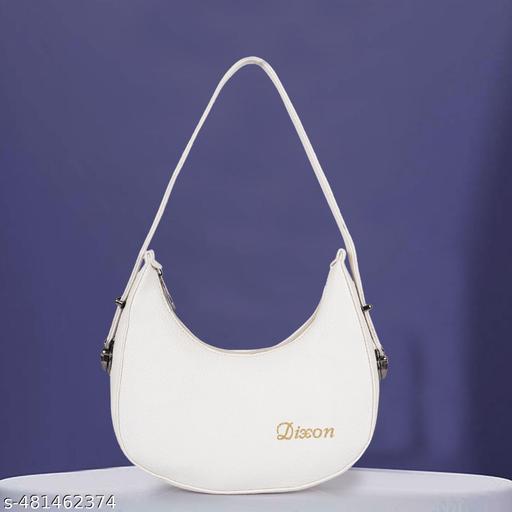 Dixon Dixon White Women Sling Bag Casual Half Moon Unique Design Shoulder Side Sling Bag For Women