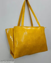 Aesthetic Croc Embossed Spacious Tote Bag For With Zip Closure Shoulder Bag For Ofiice