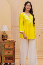 Short kurtis and different variant & colour s embroidery work designer kurtis beautiful short kurtis