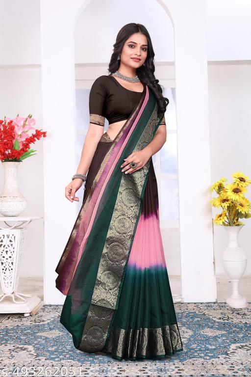 Weddind Special and Bollywood Style tissue oeganza saree