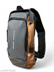 Stylish Sling Bag for Men with USB Charging Port | Waterproof Crossbody Shoulder Bag for Travel, Office & Daily Use