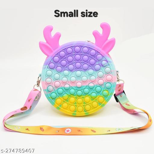 Latest round popit sling bag for kids and Girls