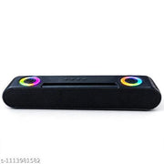 Mini Portable Wireless Bluetooth Speaker - 10W Powerful Sound RGB Light Soundbar, Bluetooth 5.0, TWS Function, FM Radio, TF Card, USB, Type-C, 1200mAh Battery - Perfect for Travel, Home, Party, Outdoor