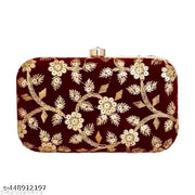 "Sky Wing Embroidered Minimalist Elegance Clutch: Sleek, Compact, and Fashion-Forward Design"