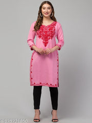 Woollen embroidery aari work kurti