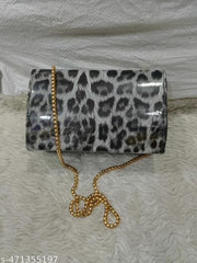 Fancy stylish tigar print purse for ladies