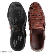 WALKAROO Men's Daily wear Sandals|Cutout velcro design|Casual Footwear|Men's Sandal|Slipper for men|lightweight sandals|Gents Chappal|outdoor sandals for men|Walkaroo footwear|men's flat sandals|WG5713-Brown