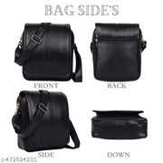 Cool Indians PU leather sling bag, Cross Body Bag Men’s | Stylish Shoulder Bag Men | Versatile Hand Bag for Men | Ideal for Travel & Office | Sling Bag Mini Passport Shoulder Strap Bag