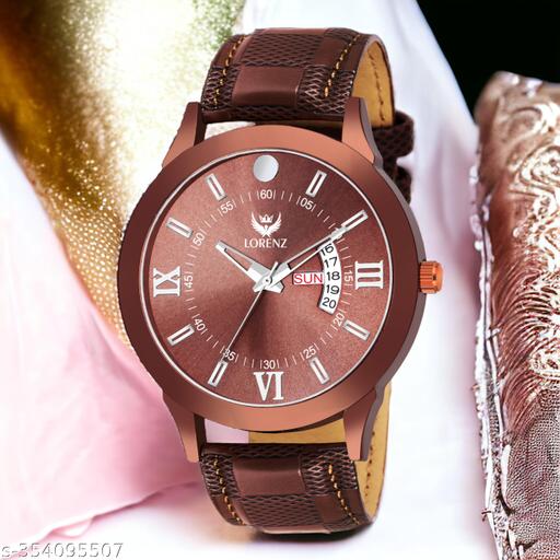 Lorenz Analogue Brown Dial Watch for Men & Boys- MK-2037W