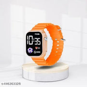 Dashing digital watch with sillicon belt