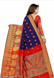Women Monika Jaquard Banarasi Saree