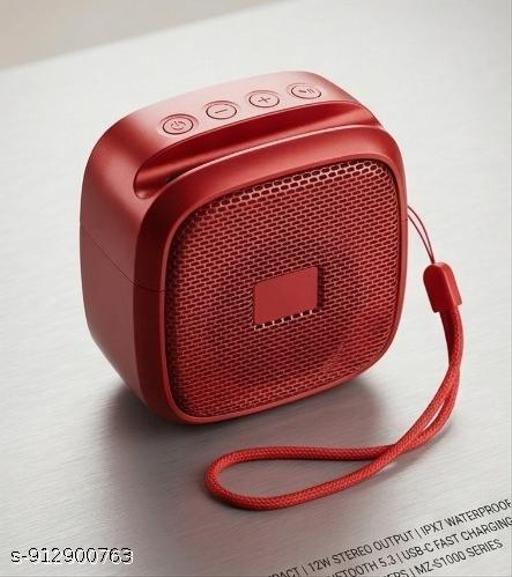 Portable Bluetooth Speaker, 12W Stereo Sound, IPX7 Waterproof, 15H Playtime, USB-C Fast Charging