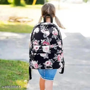 Stylish/ trending Girls bag Rose printed 2 compartments Super Quality Zipper bag for collage travel picnic school