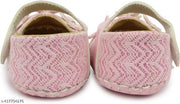 Neska Moda 6 To 12 Months Baby Girls Synthetic Leather Floral Baby Sandal Booties (Toe to Heel Length - 12 cm, Pink, Beige)-BT1894andBT1897