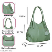 Branvy Fashion Green Trendy Ladies Purse | Stylish PU Leather Shoulder Bag for Daily Use & Outings
