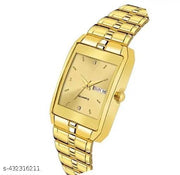 Set of 2 Men Wrist Watch - Golden and Black Watch