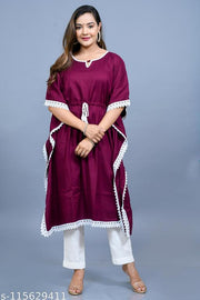 Beautiful Wine Kaftan